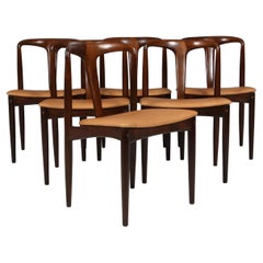 Johannes Andersen Six Dining Chairs, Model Juliane