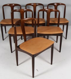 Johannes Andersen Six Dining Chairs, Model Juliane