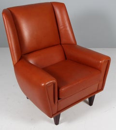 Kurt Østervig Lounge Chair in original leather