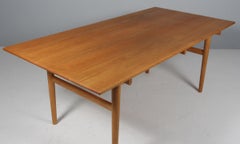 Hans J. Wegner Dining Table, Model CH327 Oiled Oak, Carl Hansen, Denmark
