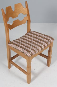 Esszimmerstühle von Henning Kjærnulf, Modell Razorblade, Dänemark, OAK