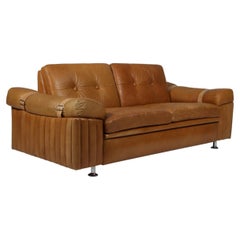 Danish furnituremaker two seat sofa in brutalist style, Denmark 1970s