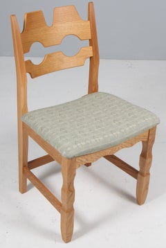 Dining Chairs by Henning Kjærnulf, Model Razorblade, Denmark, Oak