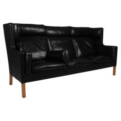 Børge Mogensen Three-Seat Sofa kupe sofa, 2293, original upholstery