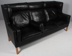 Børge Mogensen Three-Seat Sofa kupe sofa, 2293, original upholstery