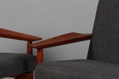 Arne Vodder Lounge Chairs, Solid Teak, Glostrup Møbelfabrik, 1960s Denmark