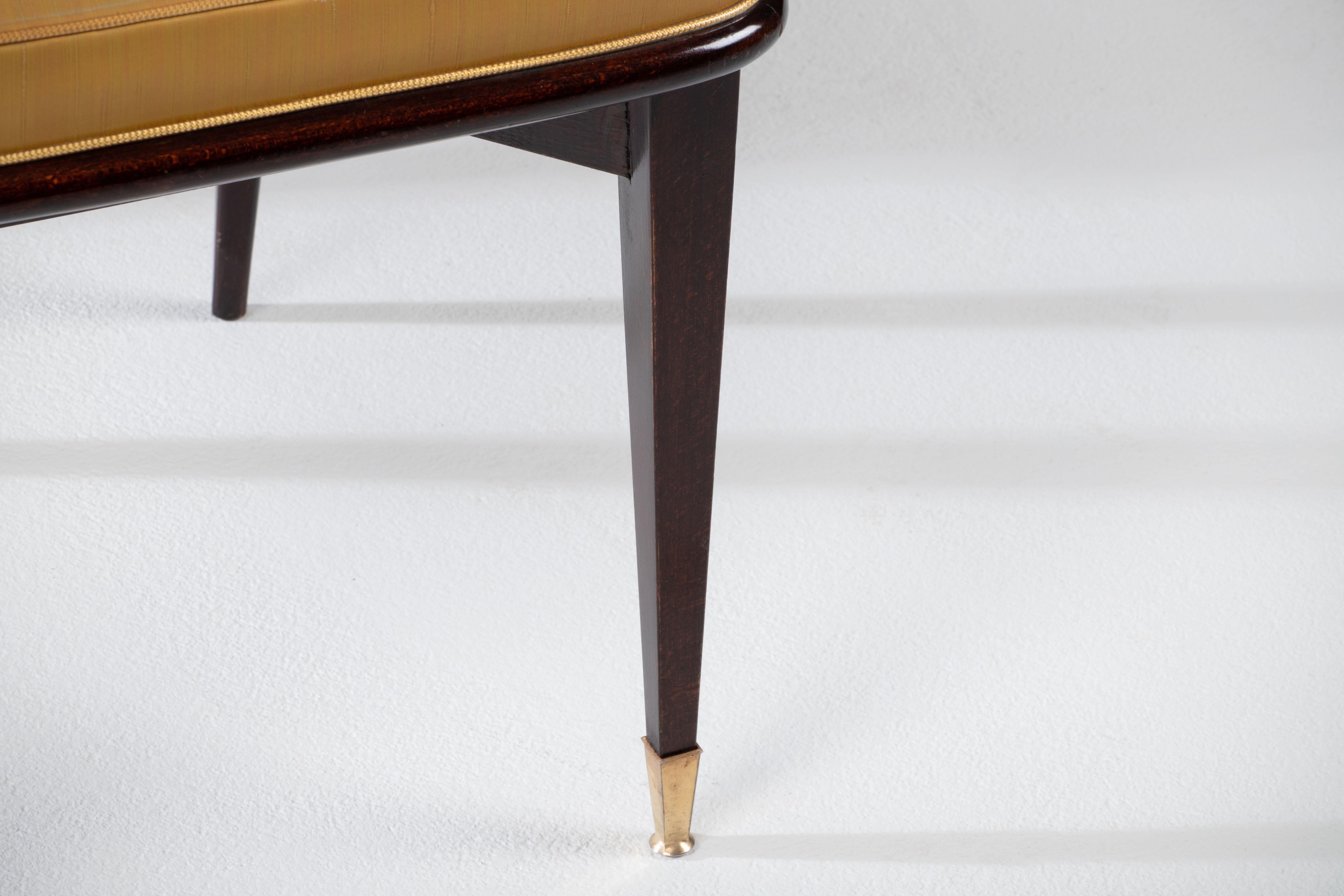 Milieu du XXe siècle Ensemble de 6 chaises Art déco, Italie, 1940 en vente