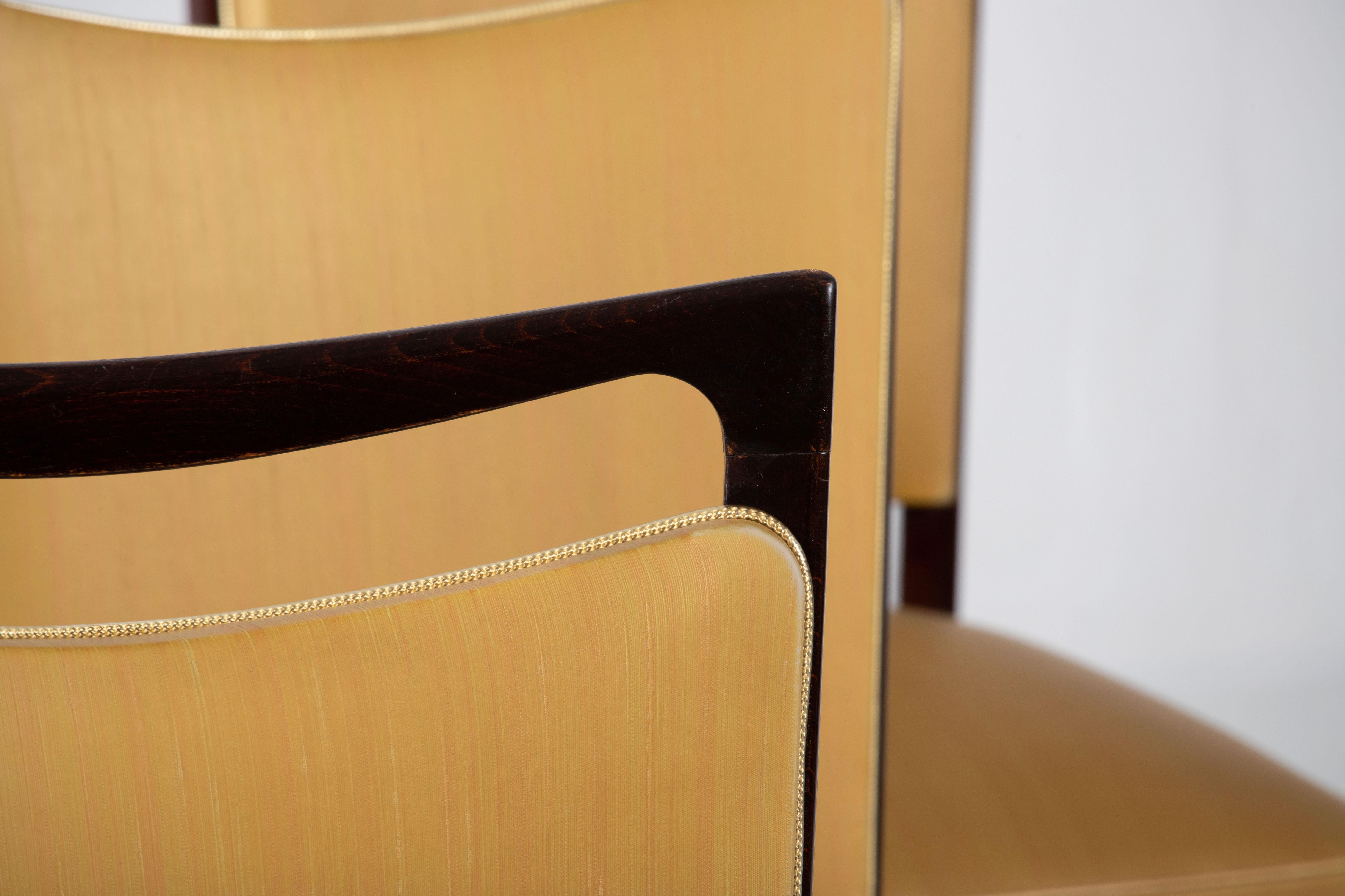 Ensemble de 6 chaises Art déco, Italie, 1940 Bon état - En vente à Kaštel Sućurac, Splitsko-dalmatinska županija