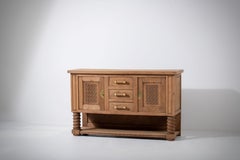 Art Deco Oak Sideboard, France, 1940s