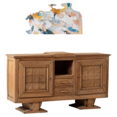 Oak Sideboard, France, 1940s
