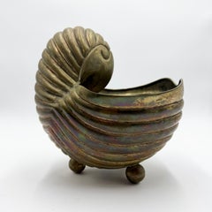 Sculptural Snail Champagne Cooler · Solid Metal Bronze and Iron