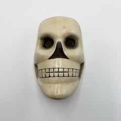 Day of the Deaths Skull Mask · Carved Wood and Paint