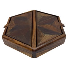 Hexagonal Jewelry Box · Marquetry Tropical Hardwoods