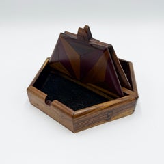Hexagonal Jewelry Box · Marquetry Tropical Hardwoods