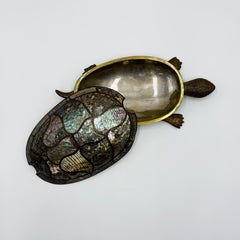 Turtle Candy Box · Bronze and Abalone Inlay