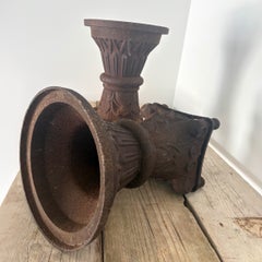 Pair of 19th Century Cast Iron Urns