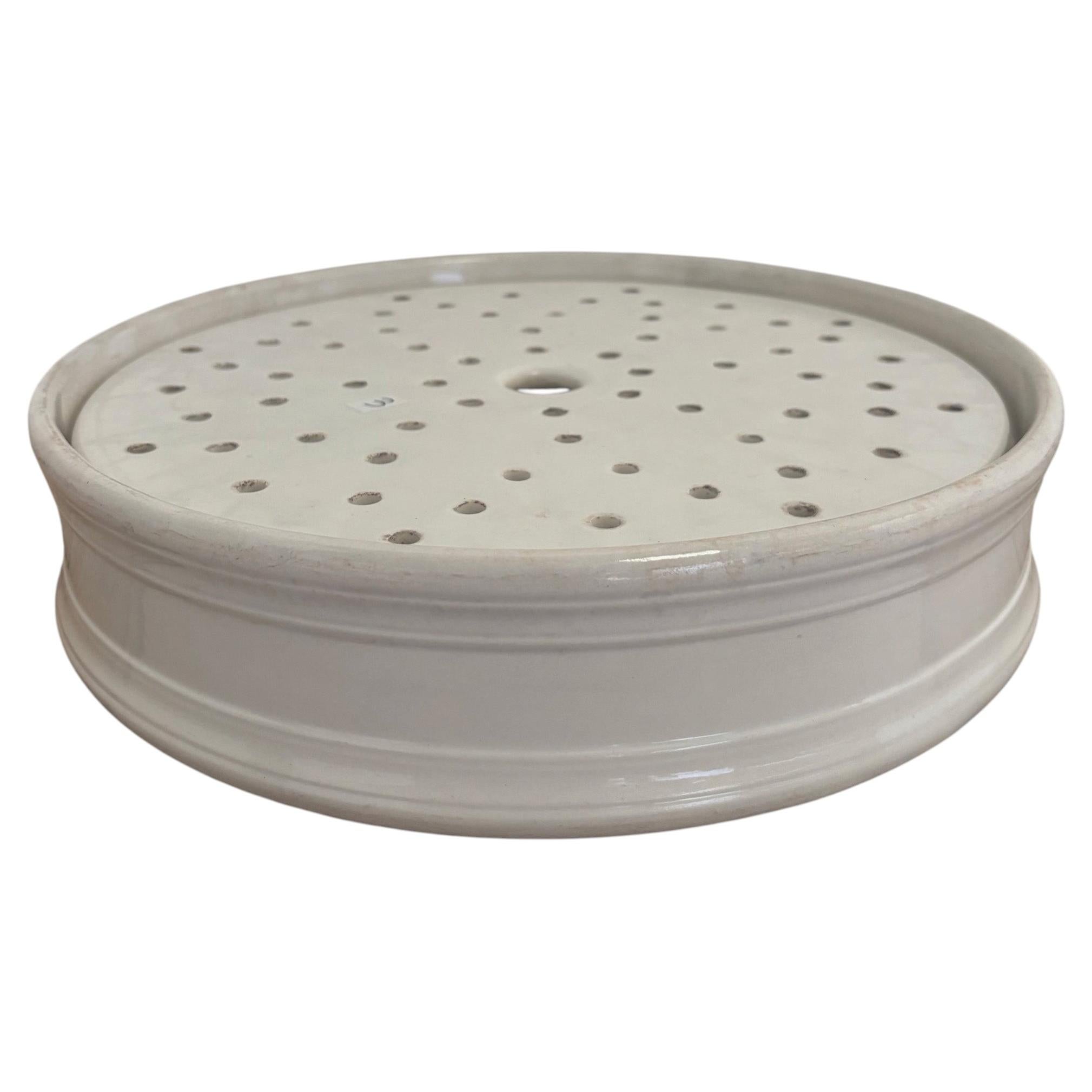 Égouttoir en faïence « creamware » du XIXe siècle
