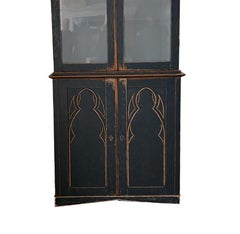 Tall 19th Century Swedish Gothic Revival Bookcase