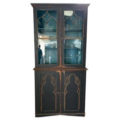 Tall 19th Century Swedish Gothic Revival Bookcase