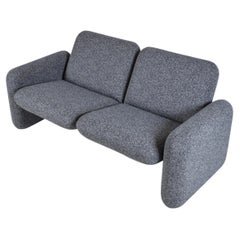 Divano a due posti MG 102 “Chiclet” di Herman Miller degli anni ’70, progettato da Ray Wilkes, rifoderato