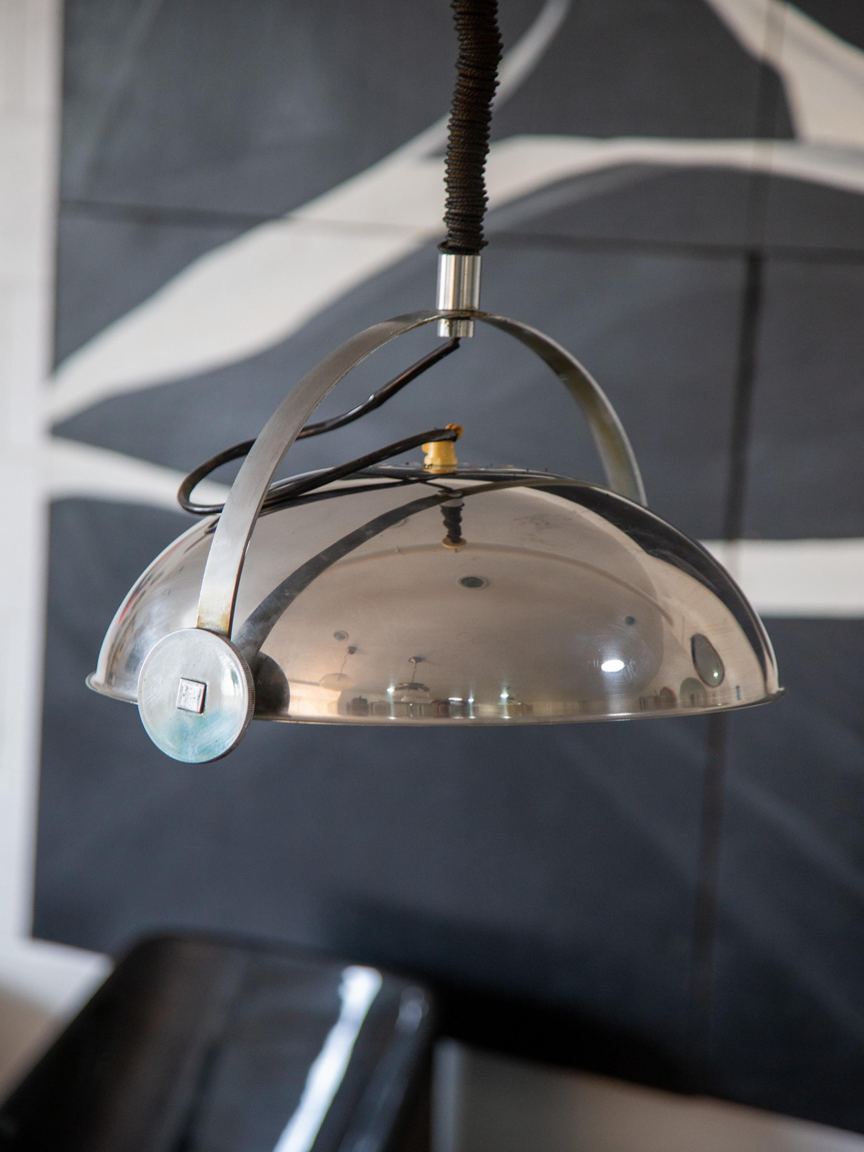 Cromo Lampade a sospensione cromate del Medioevo di Goffredo Reggiani per Reggiani Srl, anni '60 in vendita
