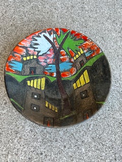 Mid-Century Modern Aldo Londi Hand-Painted Ceramic Bowl, 1960s