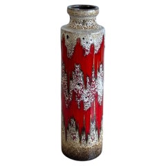 Vase en céramique moderne du milieu du siècle par W. Germany, fait à la main, années 1970