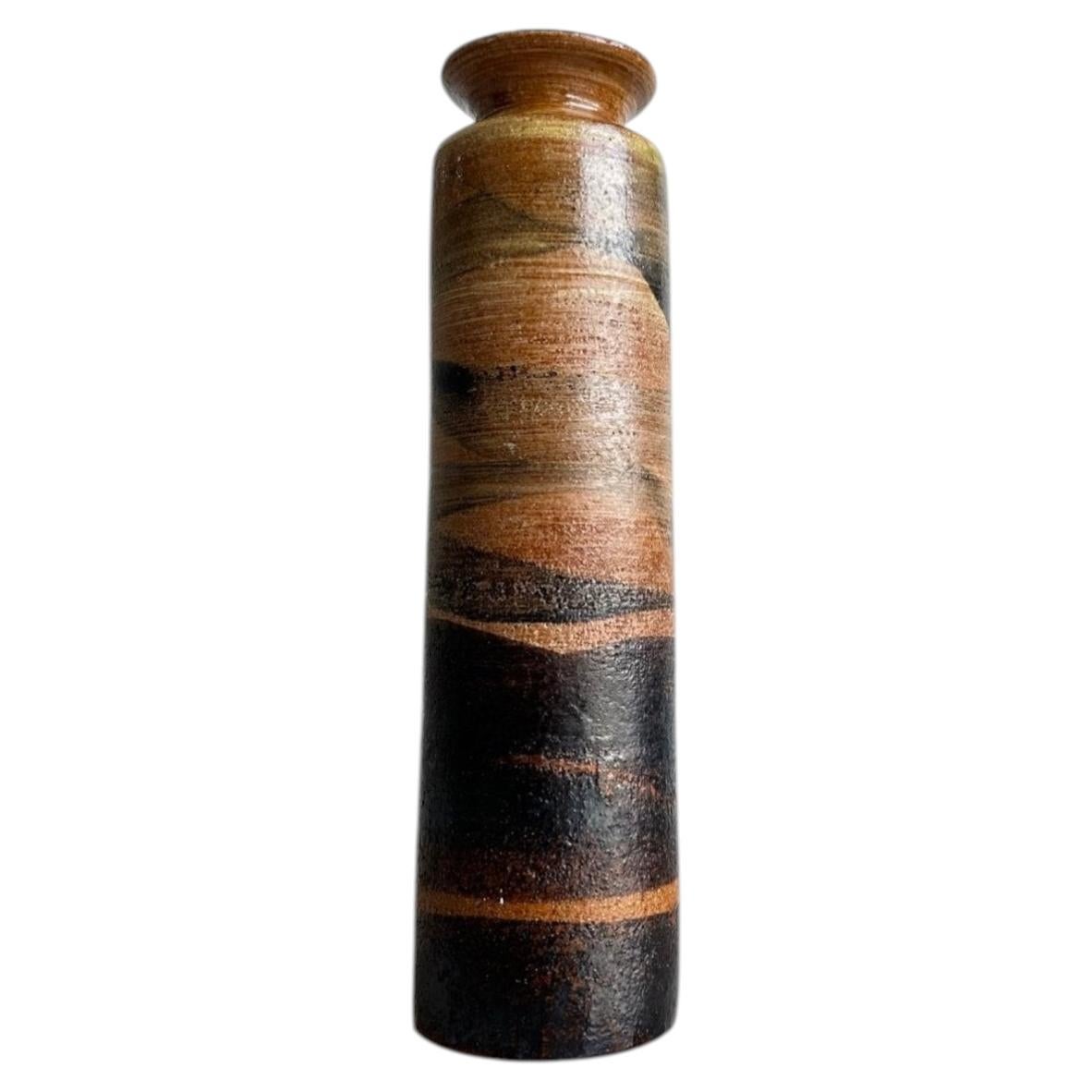 Jarrón de cerámica artesanal de Fontana, mediados del siglo XX, Italia, años 60