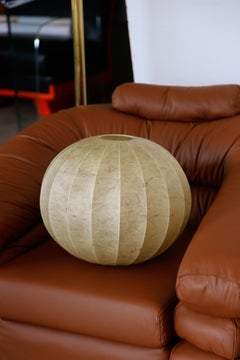 Achille & Pier Giacomo Castiglioni Flos Cocoon Pendant Light with Linen Fabric