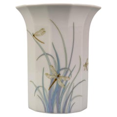 Tapio Wirkkala Polygon Porcelain Dragonfly Vase for Rosenthal, 1970s