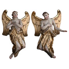 A matched pair of 19th Century Italian alters love Angels