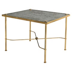 Mid 20th Century Maison Jansen oxidised mirrored side table