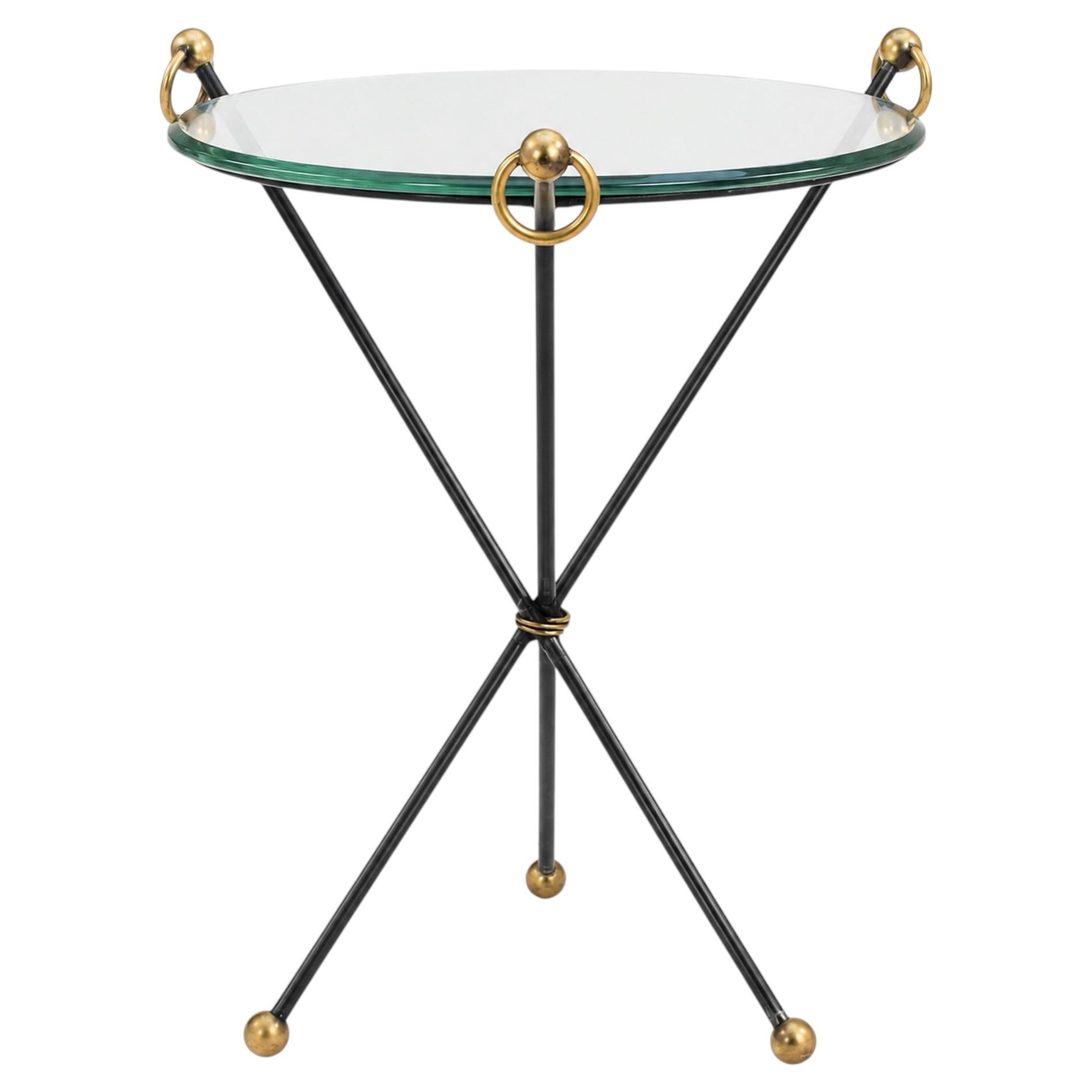 Mid 20th Century Neoclassical tripod side table For Sale