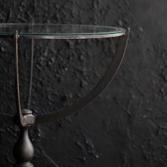 Mid-20th Century French Metal Tripod Side Table