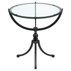 Mid-20th Century French Metal Tripod Side Table
