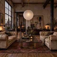 Huge Mid-Century Sphere light in Murano Glass by Venini, circa 1970