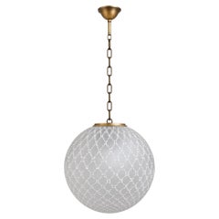 Huge Mid-Century Sphere light in Murano Glass by Venini, circa 1970