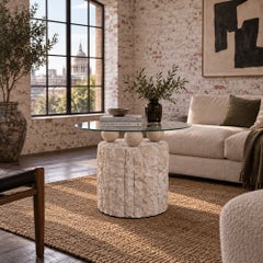Mactan stone side table by Pierre Magnussen Ponte