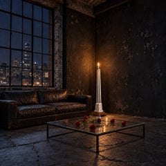 Mid-20th Century Art Deco Tower Floor Lamp