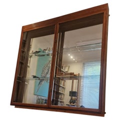 Antique Wall Hanging, Mirrored Cabinet.