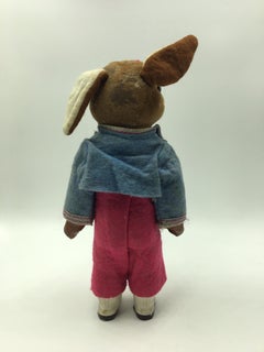 Rabbit Toy Made of Textile and Carton, US, 1950s