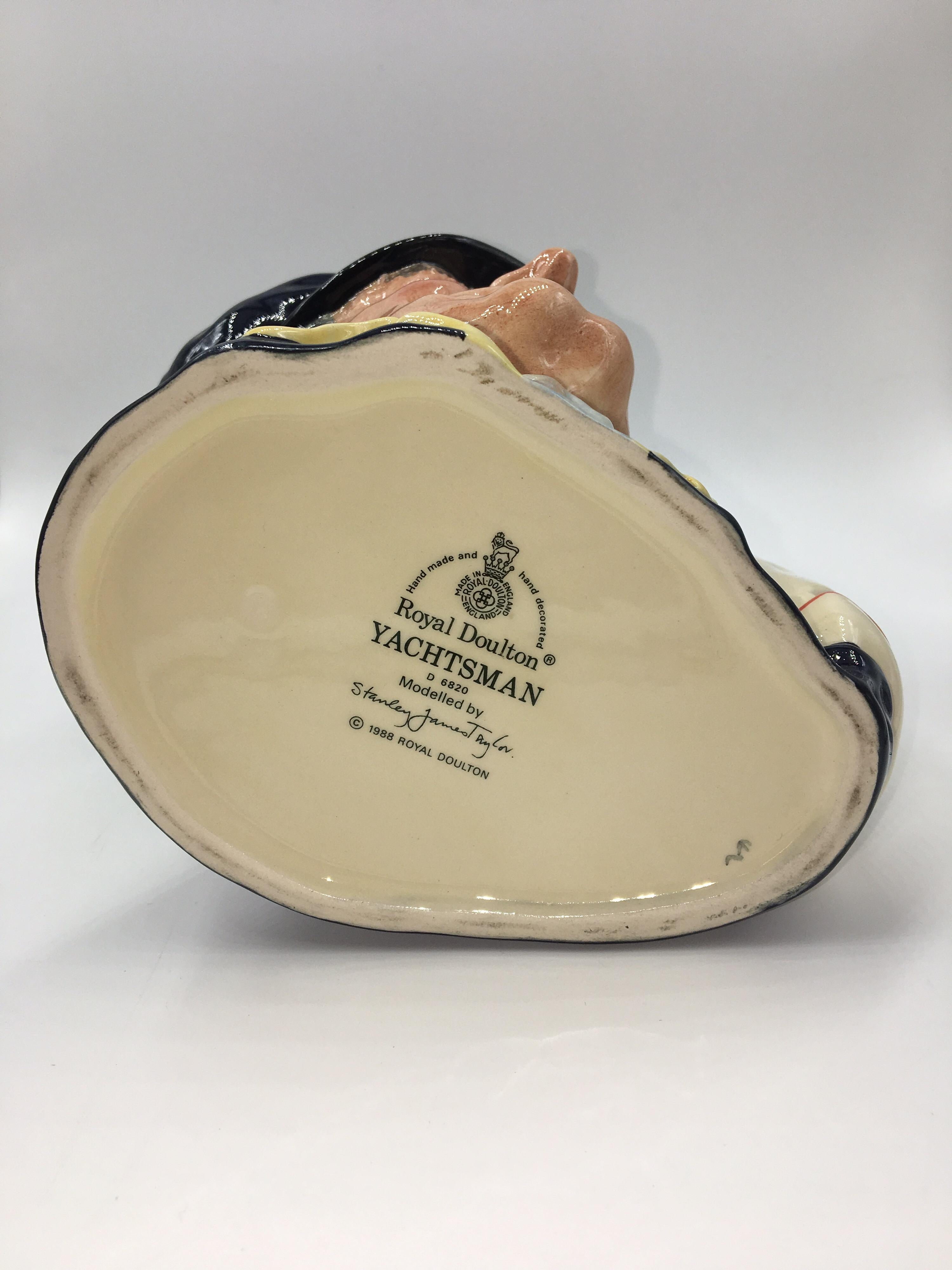 Late 20th Century Royal Doulton Character Jugs Yachtsman, circa 1988 For Sale