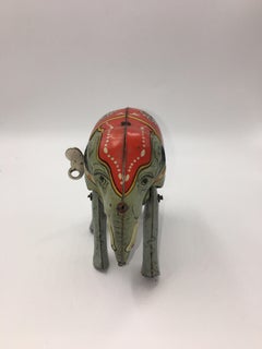Blomer and Schuler "Jumbo" Tinplate Clockwork Elephant, US Zone, Germany