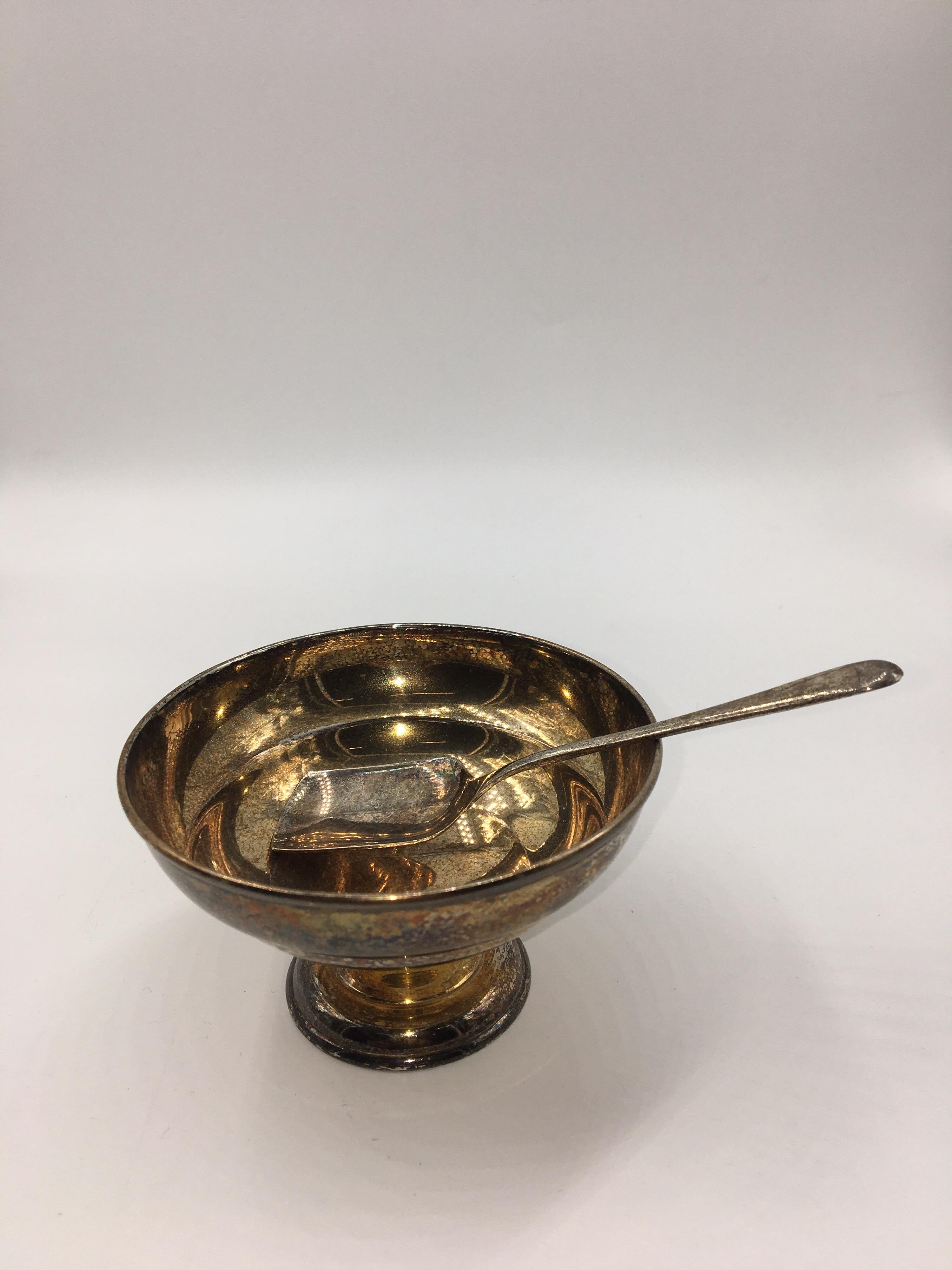 Caviar Serving Set, Silver Plated In Good Condition For Sale In Lugano, Ticino