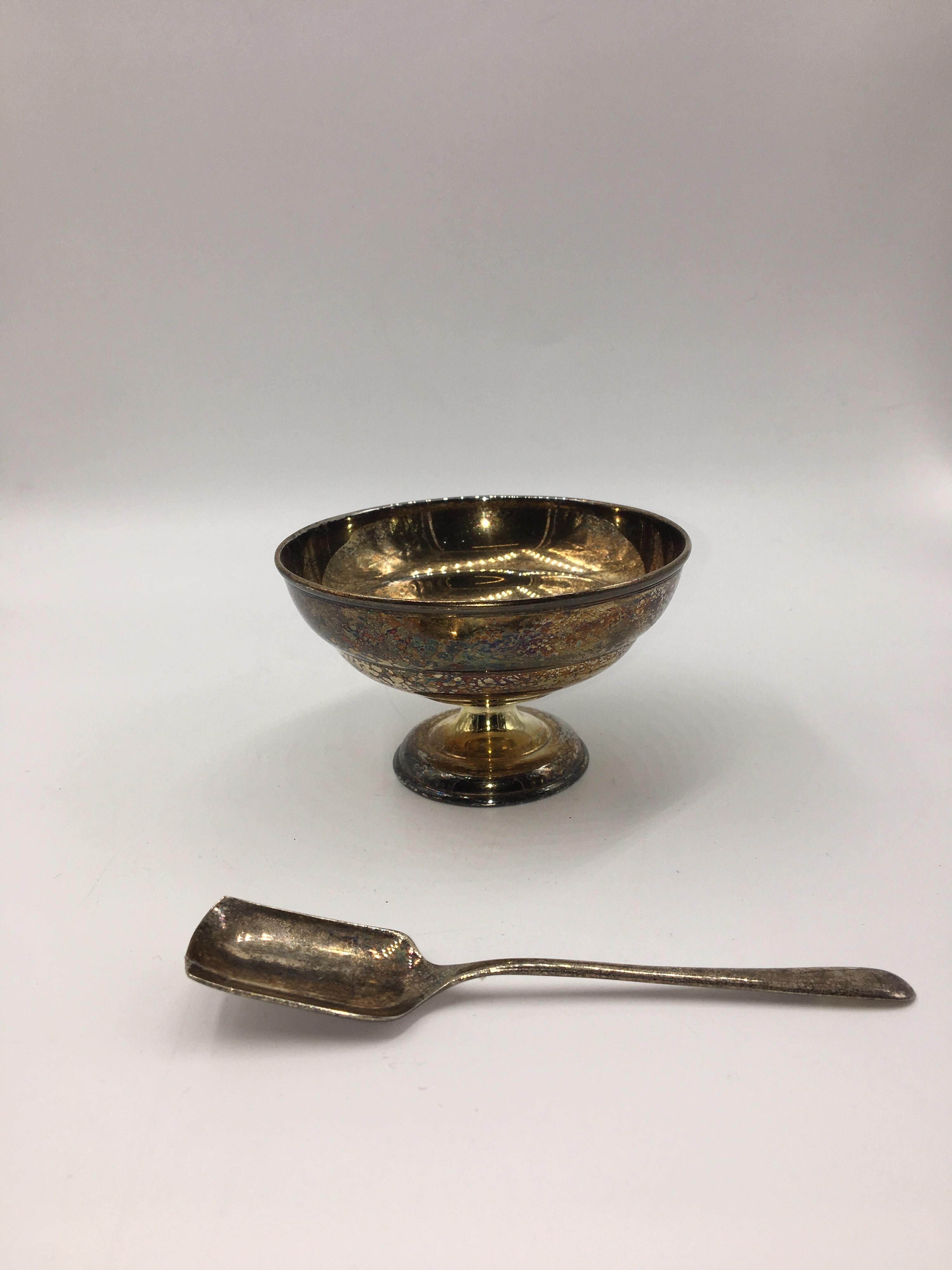 20th Century Caviar Serving Set, Silver Plated For Sale