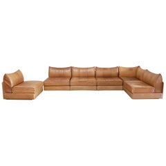 De Sede Modul Leather Sofa DS 19 Living Room Cognac