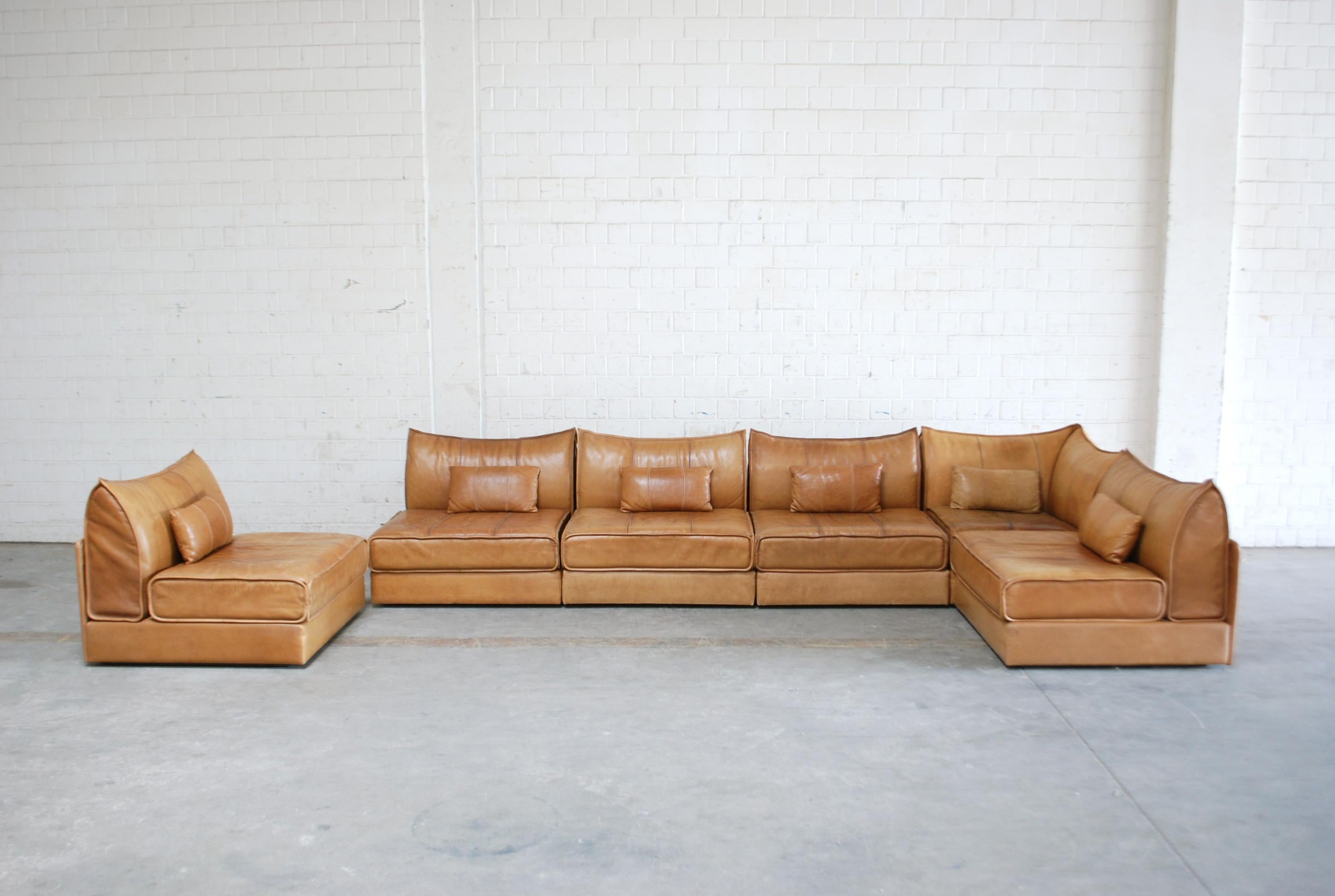 De Sede Modul Leather Sofa DS 19 Living Room Cognac 1