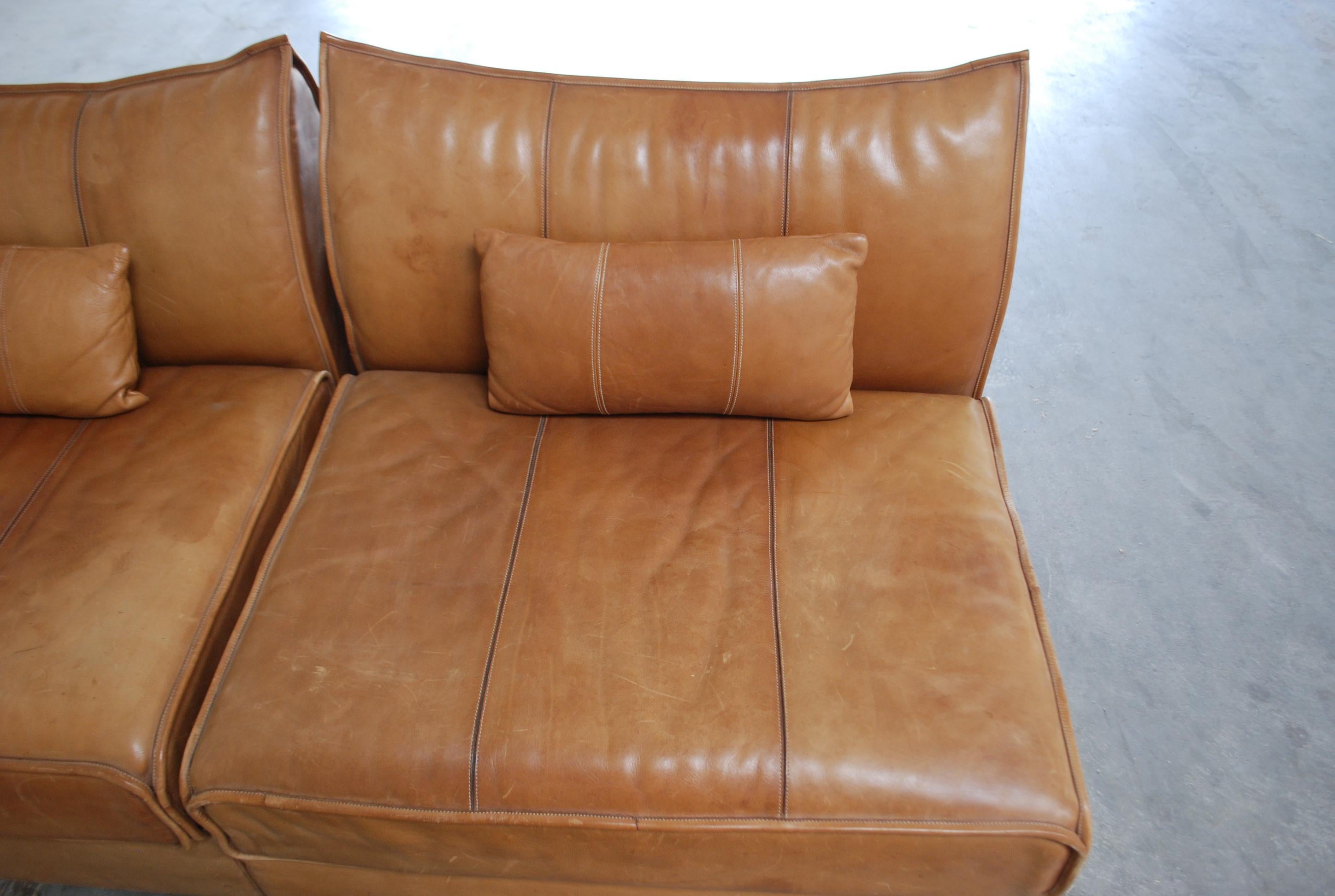 De Sede Modul Leather Sofa DS 19 Living Room Cognac 4