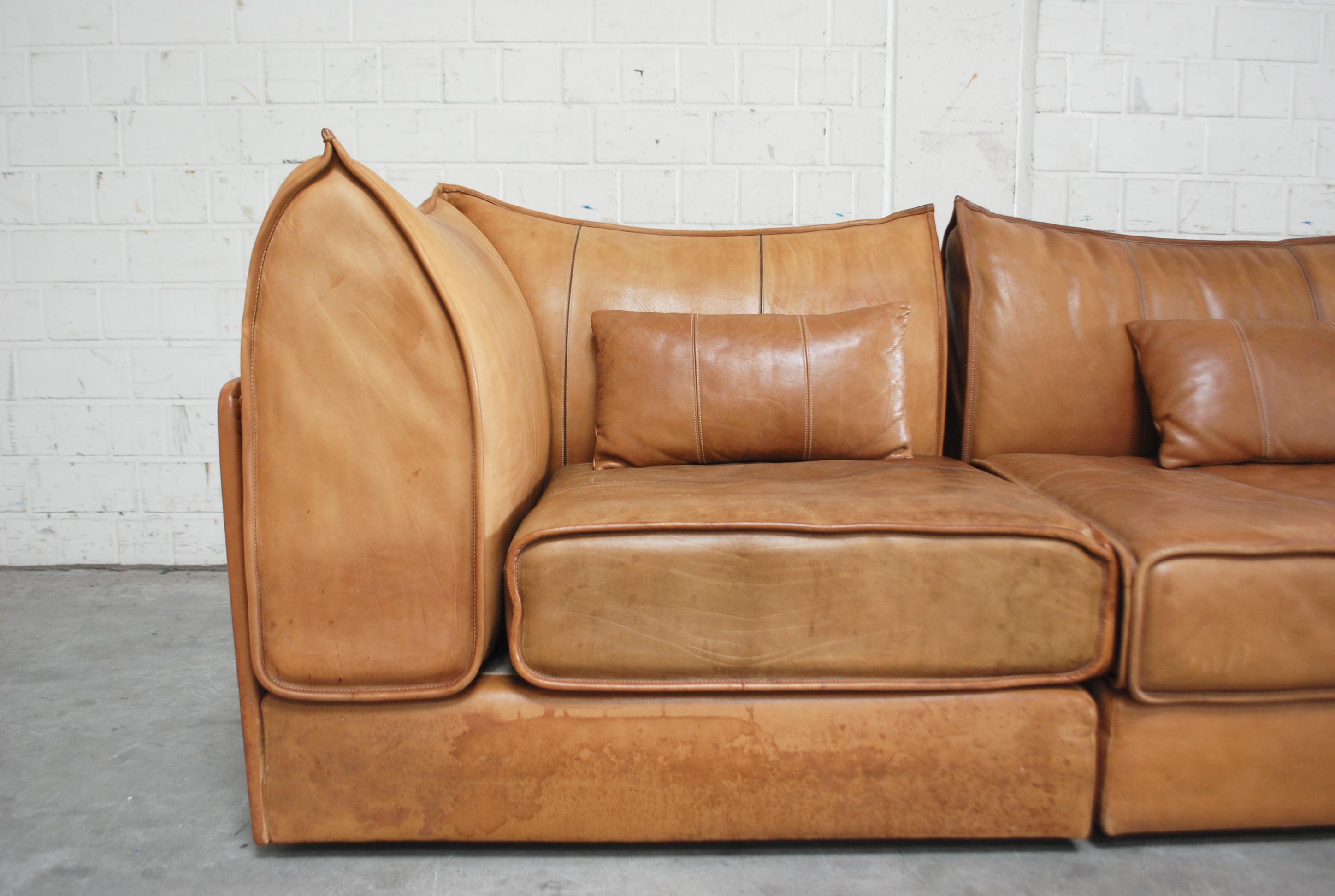 De Sede Modul Leather Sofa DS 19 Living Room Cognac 9