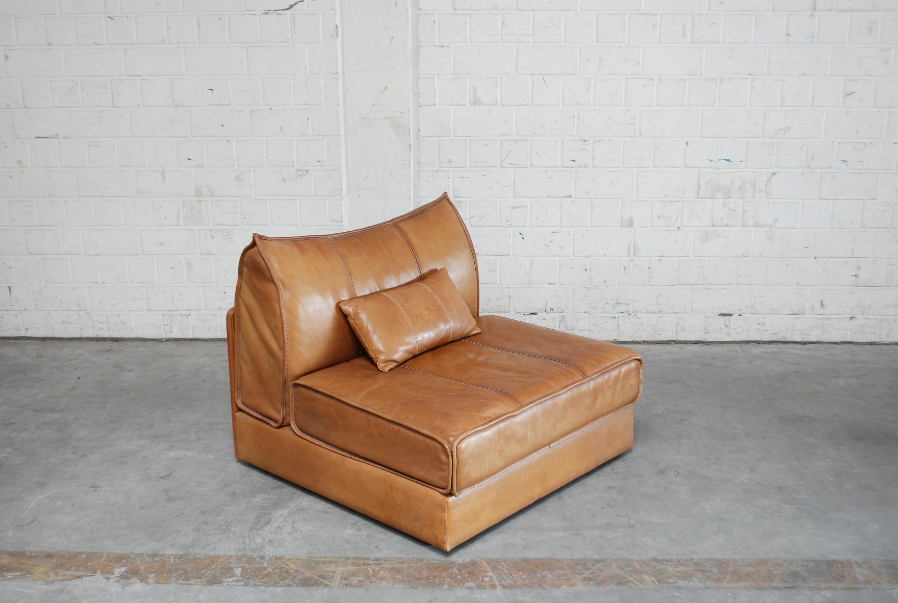 De Sede Modul Leather Sofa DS 19 Living Room Cognac 11